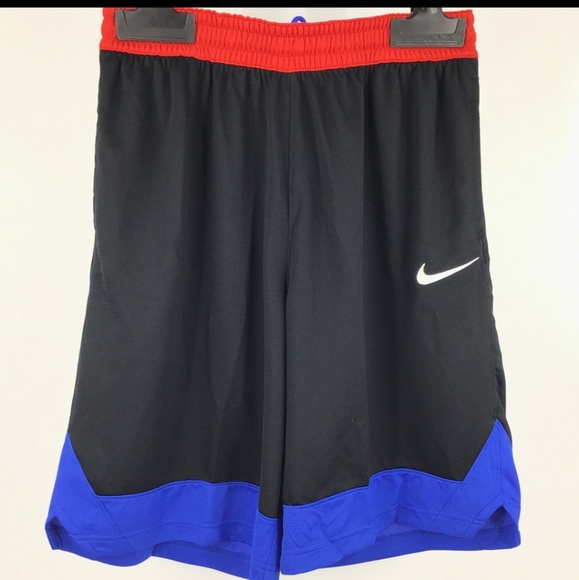 Nike Dry Icon Shorts Game BLACK/GAME ROYAL/RED - Picture 1 of 2